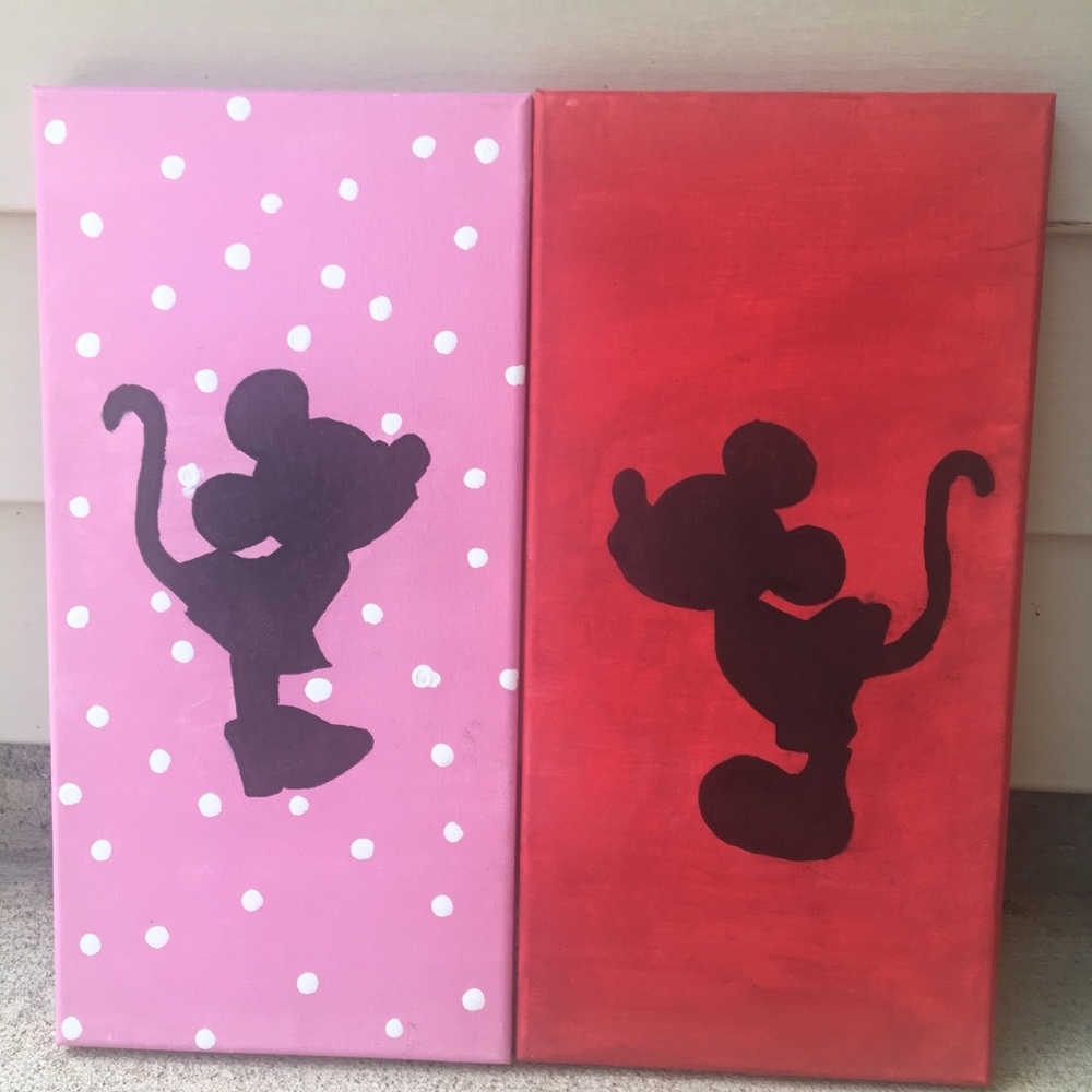 Mickey and Minnie Painting